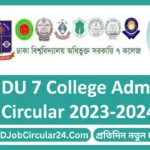 DU 7 College Admission Circular 2024